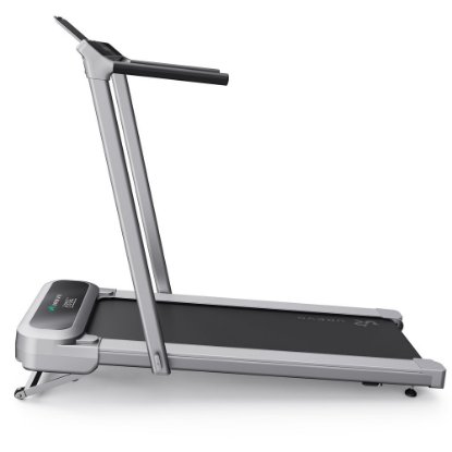 Traka za traka za hodanje i trčanje UREVO, FoldiMix 5L Pro Smart 2-u-1, max brzina 13.4 km/h, duljina trake 120 cm, 120 kg, srebrna