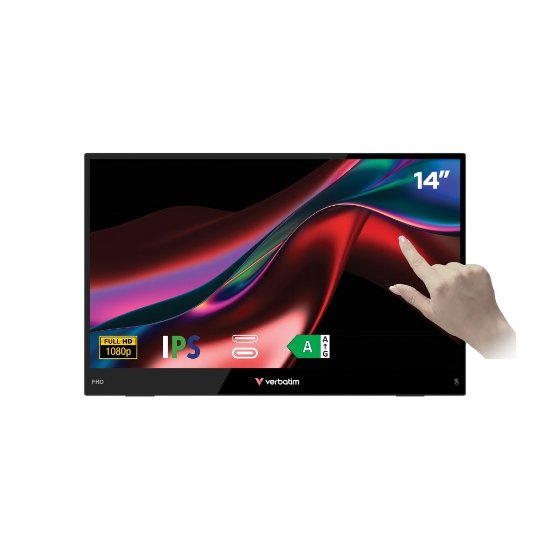 Prijenosni monitor 14" VERBATIM Light 32400, FHD, IPS, 60Hz, 10ms, zvučnika, crni