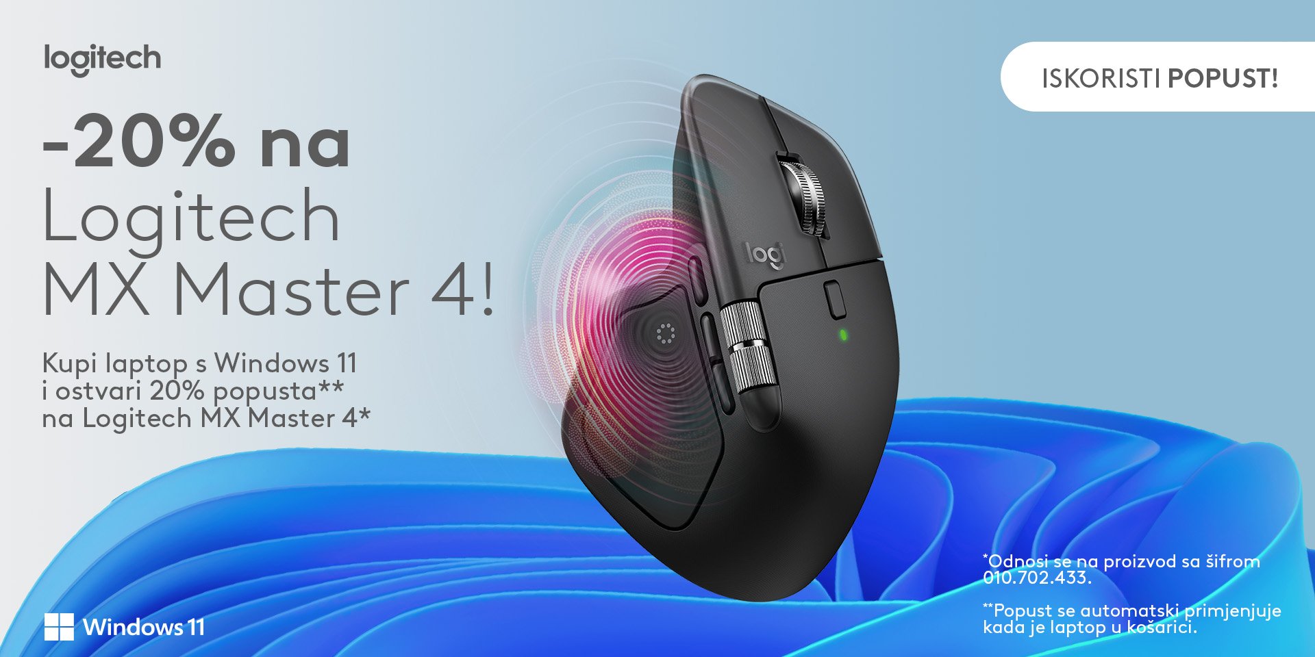 Logitech periferija MX Master 4 