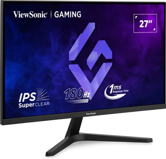Gaming monitor 27" VIEWSONIC VX27G1-HD, FHD, IPS, 180Hz, 1ms, 300 cd/m2, crni