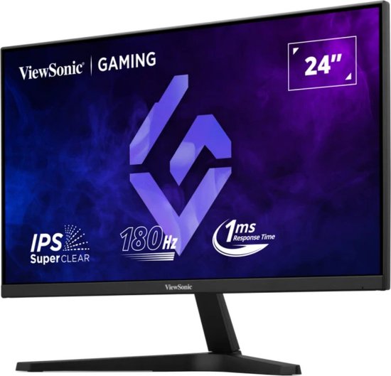 Gaming monitor 24" VIEWSONIC VX24G1-HD, FHD, IPS, 180Hz, 1ms, 300 cd/m2, crni