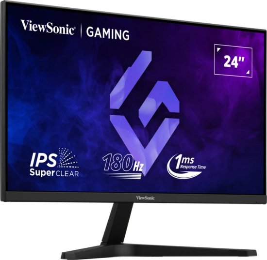 Gaming monitor 24" VIEWSONIC VX24G1-HD, FHD, IPS, 180Hz, 1ms, 300 cd/m2, crni