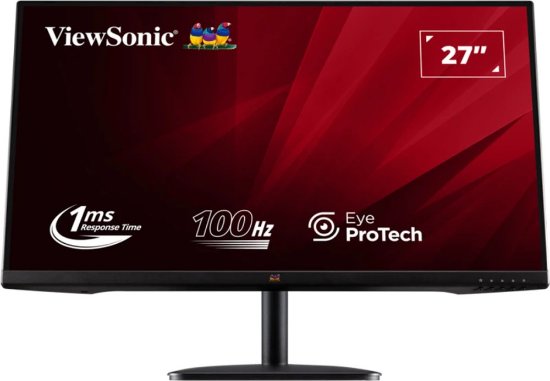 Monitor 27" VIEWSONIC VA2732-H-2, FHD, IPS, 100Hz, 1ms, 250 cd/m2, crni