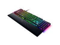 Tipkovnica RAZER BlackWidow V4, mehanička, Green switch, RGB, US Layout, crna, USB