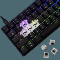Tipkovnica WHITE SHARK GK-004132 Shinobi-2, RGB, mehanička, smeđi switch, HR, crna