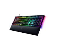 Tipkovnica RAZER BlackWidow V4, mehanička, Green switch, RGB, US Layout, crna, USB