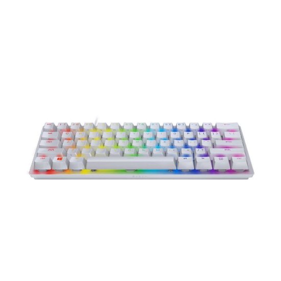 Tipkovnica RAZER Huntsman Mini, Mercury Edition, Red Switch, US Layout, USB
