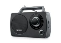 Prijenosni radio MUSE M-075 R, FM/MW prijemnik, AUX in, napajanje mreža i baterije, crni