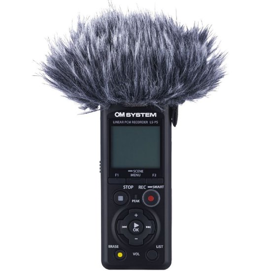 Digitalni diktafon OLYMPUS LS-P5, 16 GB interne memorije, FLAC/PCM (WAV)/MP3,+, crni, Wind Protection Kit