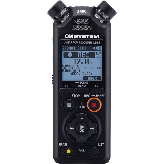 Digitalni diktafon OLYMPUS LS-P5, 16GB, PCM Linear, 20-20000 Hz, crni