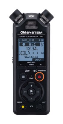 Digitalni diktafon OLYMPUS LS-P5, 16 GB interne memorije, FLAC/PCM (WAV)/MP3,+, crni, Videographer Kit