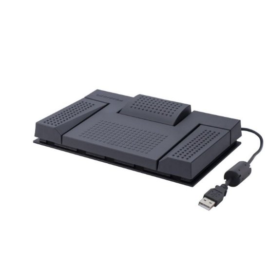 Pedala za transkripciju OLYMPUS RS-28N, USB, 3 pedale, crni