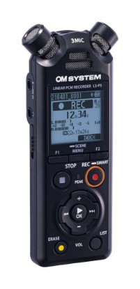 Digitalni diktafon OLYMPUS LS-P5, 16 GB interne memorije, FLAC/PCM (WAV)/MP3,+, crni, Videographer Kit