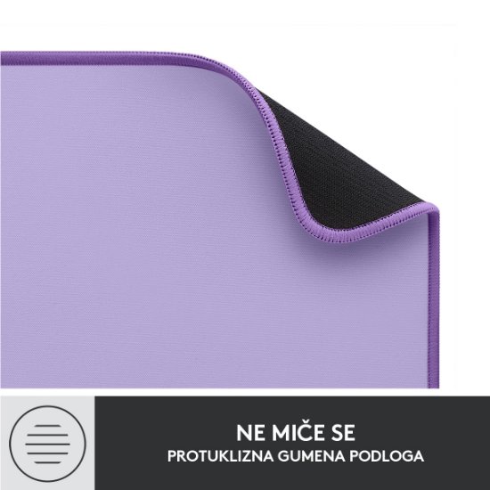 Podloga za miš, LOGITECH Desk Mat Studio, soft, ljubičasta