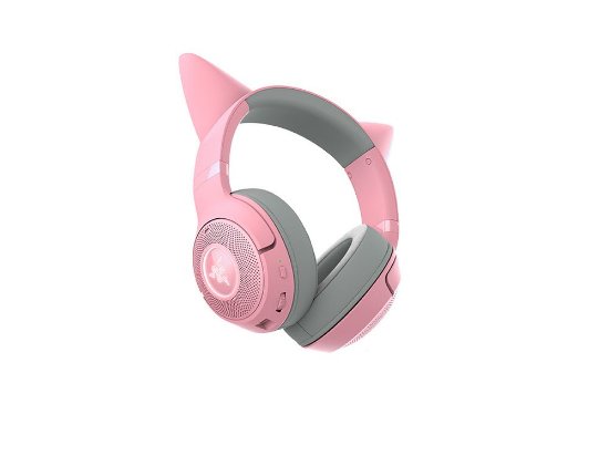 Slušalice RAZER Kraken Kitty BT V2 Quartz, bežične, Bluetooth, roze
