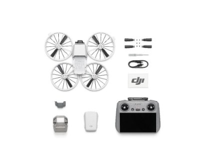 Dron DJI Flip (DJI RC 2), 4K UHD kamera, 3-axis gimbal, vrijeme leta do 31min, upravljanje daljinskim upravljačem, sivi