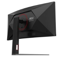 Gaming monitor 34" AOC CU34G4, UWQHD, VA, 180Hz, 1ms, 300cd/m2, FreeSync, zakrivljeni, crni