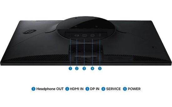 Monitor 24" SAMSUNG Odyssey G3, G30D,  LS24HG302EUXEN, FHD, IPS, 200Hz, 1ms, 200 cd/m2, crni
