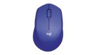 Miš LOGITECH M330 Silent Plus, optički, 1000dpi, bežični, plavi, USB