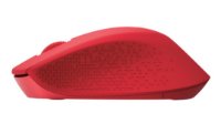 Miš LOGITECH M330 Silent Plus, optički, 1000dpi, bežični, crveni, USB