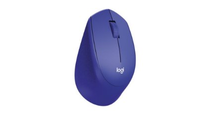 Miš LOGITECH M330 Silent Plus, optički, 1000dpi, bežični, plavi, USB