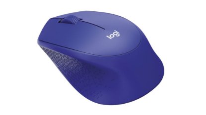 Miš LOGITECH M330 Silent Plus, optički, 1000dpi, bežični, plavi, USB