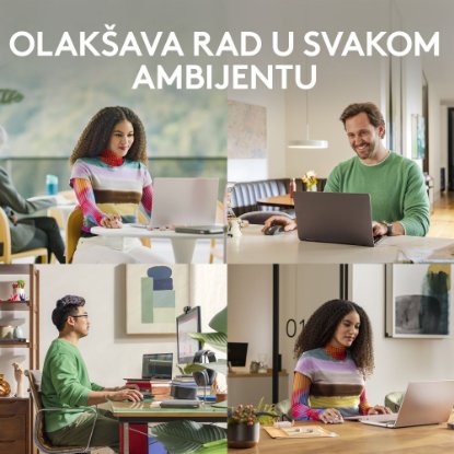 Miš LOGITECH MX Anywhere 3S, laserski, bežični, BT, pale gray