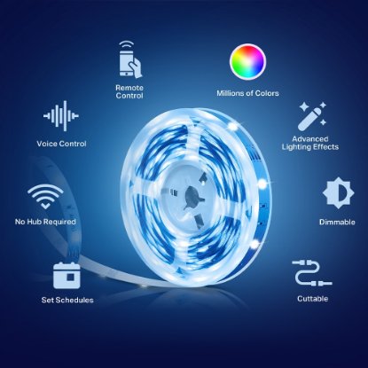Pametna LED traka TP-LINK Tapo L900, RGB, daljinski, glasovno upravljanje, 5m