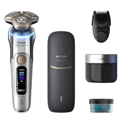 Aparat za brijanje PHILIPS XP9404/46 SkinIQ Pro i9000 Prestige Ultra, za mokro i suho brijanje, sreberni