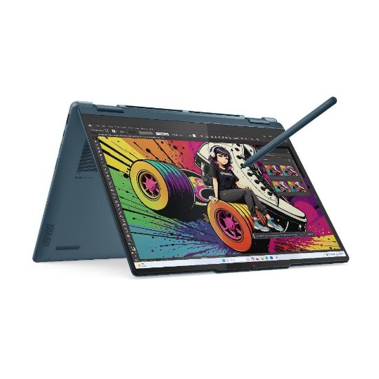 IZLOŽBENI - Laptop LENOVO Yoga 7 2-u-1 83JR0020SC / Ryzen AI 7 350, 32GB, 1TB SSD, AMD Radeon Graphics, 14" 2,8K 120Hz OLED Touch, Windows 11, plavi