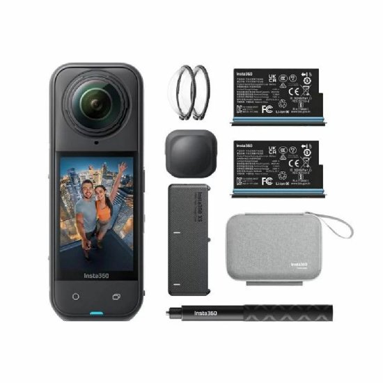 Sportska digitalna kamera INSTA360 X5, 8K, crna, Essential Bundle