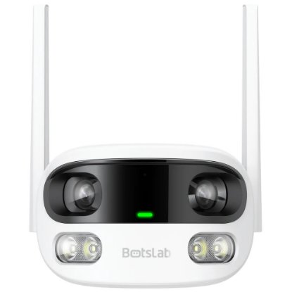 Mrežna nadzorna kamera BOTSLAB W302, Dual-Lens, 4 MP, 170°, vanjska, WiFi, bijela