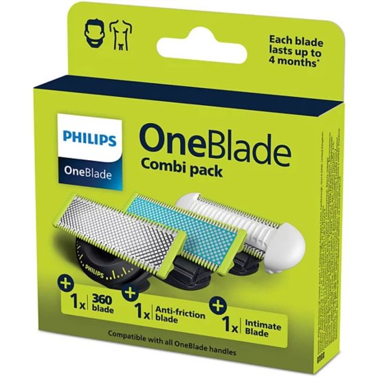 Zamjenske oštrice PHILIPS QP936/50, 1x 360 oštrice, 1x SkinProtect oštrica, 1x oštrica protiv trenja