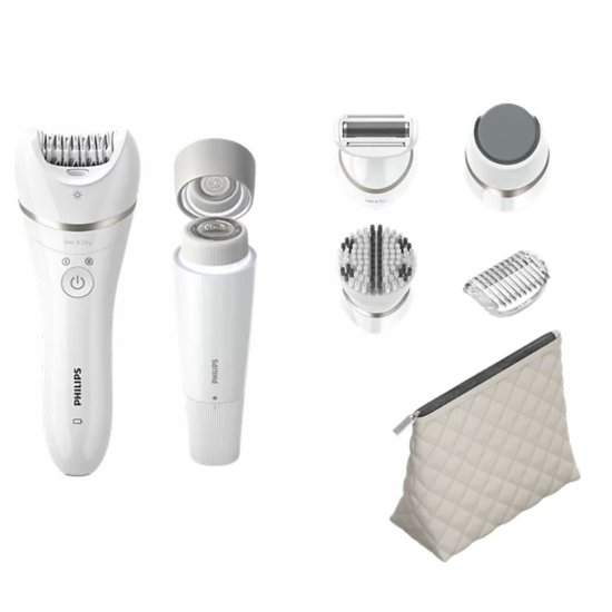 Epilator PHILIPS BRE770/92 Beauty Set Series 9000, Wet & Dry, bijeli