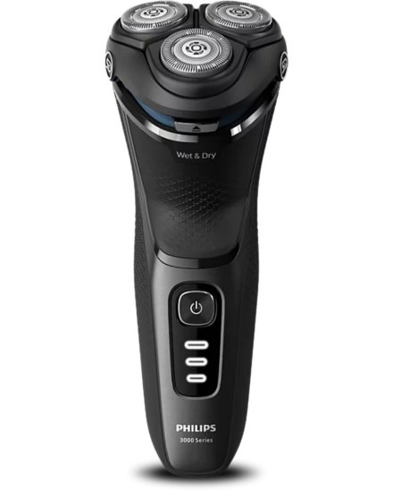Aparat za brijanje PHILIPS S3244/12, bežična uporaba, za mokro i suho brijanje, crni