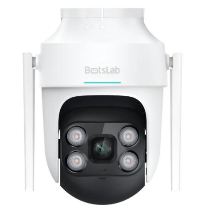 Mrežna nadzorna kamera BOTSLAB PT W312, 4 MP, 360°, vanjska, WiFi, noćno snimanje, bijela