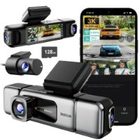 Auto kamera BOTSLAB 4CH G980H, 4K prednja + zadnja kamera, GPS, crna