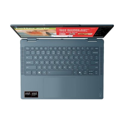 IZLOŽBENI - Laptop LENOVO Yoga 7 2-u-1 83JR0020SC / Ryzen AI 7 350, 32GB, 1TB SSD, AMD Radeon Graphics, 14" 2,8K 120Hz OLED Touch, Windows 11, plavi