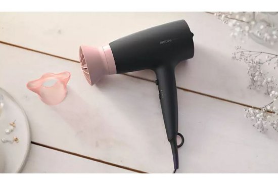 Sušilo za kosu PHILIPS BHD350/10, 2100W, njega ionima za sjajnu kosu, crno