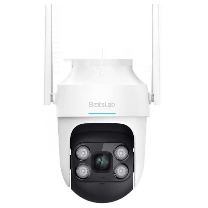 Mrežna nadzorna kamera BOTSLAB PT W312, 4 MP, 360°, vanjska, WiFi, noćno snimanje, bijela