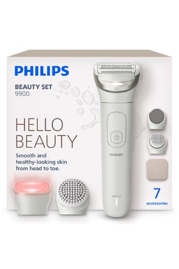 Epilator PHILIPS BRE748/00 Beauty Set 9900, za mokru i suhu uporabu, bijeli