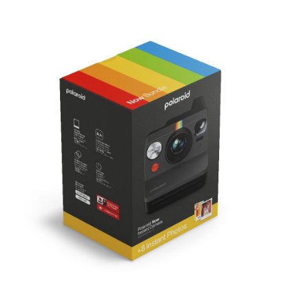 POLAROID instant fotoaparat Originals Now, Gen.3, sivi + Color film za I-Type