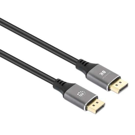 Kabel MANHATTAN, DisplayPort (M) na DisplayPort (M), 8K@60Hz, 1.0m