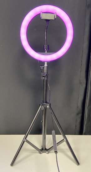 RABLJENI - Ring light MAXMOBILE MJ26, 186cm, RGB, promjer 26cm