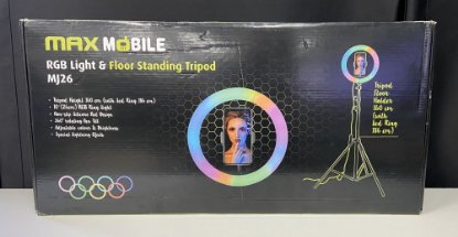 RABLJENI - Ring light MAXMOBILE MJ26, 186cm, RGB, promjer 26cm