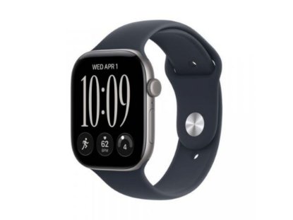 Pametni sat APPLE WATCH SERIES 12 GPS, 46mm, Sivo aluminijsko kućište, Navy Blue sportska narukvica S/M