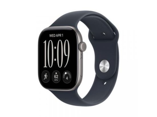 Pametni sat APPLE WATCH SERIES 12 GPS, 46mm, Sivo aluminijsko kućište, Navy Blue sportska narukvica S/M