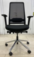RABLJENI - Ergonomska uredska stolica ERGOVISION Flex 02, crna