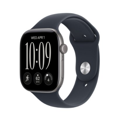 Pametni sat APPLE WATCH SERIES 12 GPS, 46mm, Sivo aluminijsko kućište, Navy Blue sportska narukvica S/M