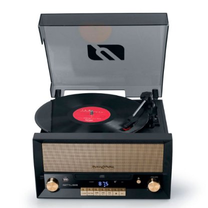 Mini linija MUSE MT- 110B CD/ FM/ USB sa gramofonom, crni
